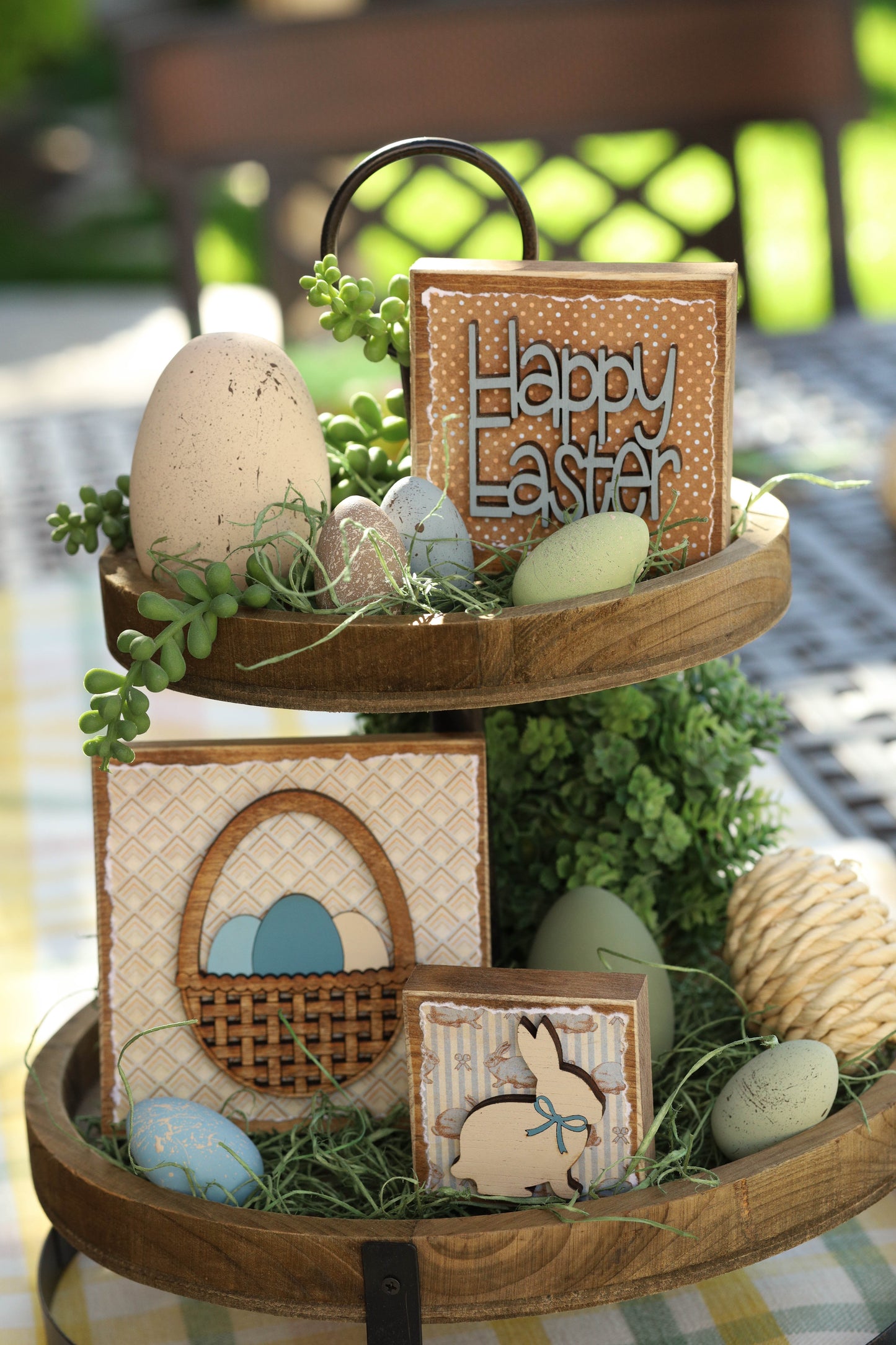Wood Block Signs (set of 3)
