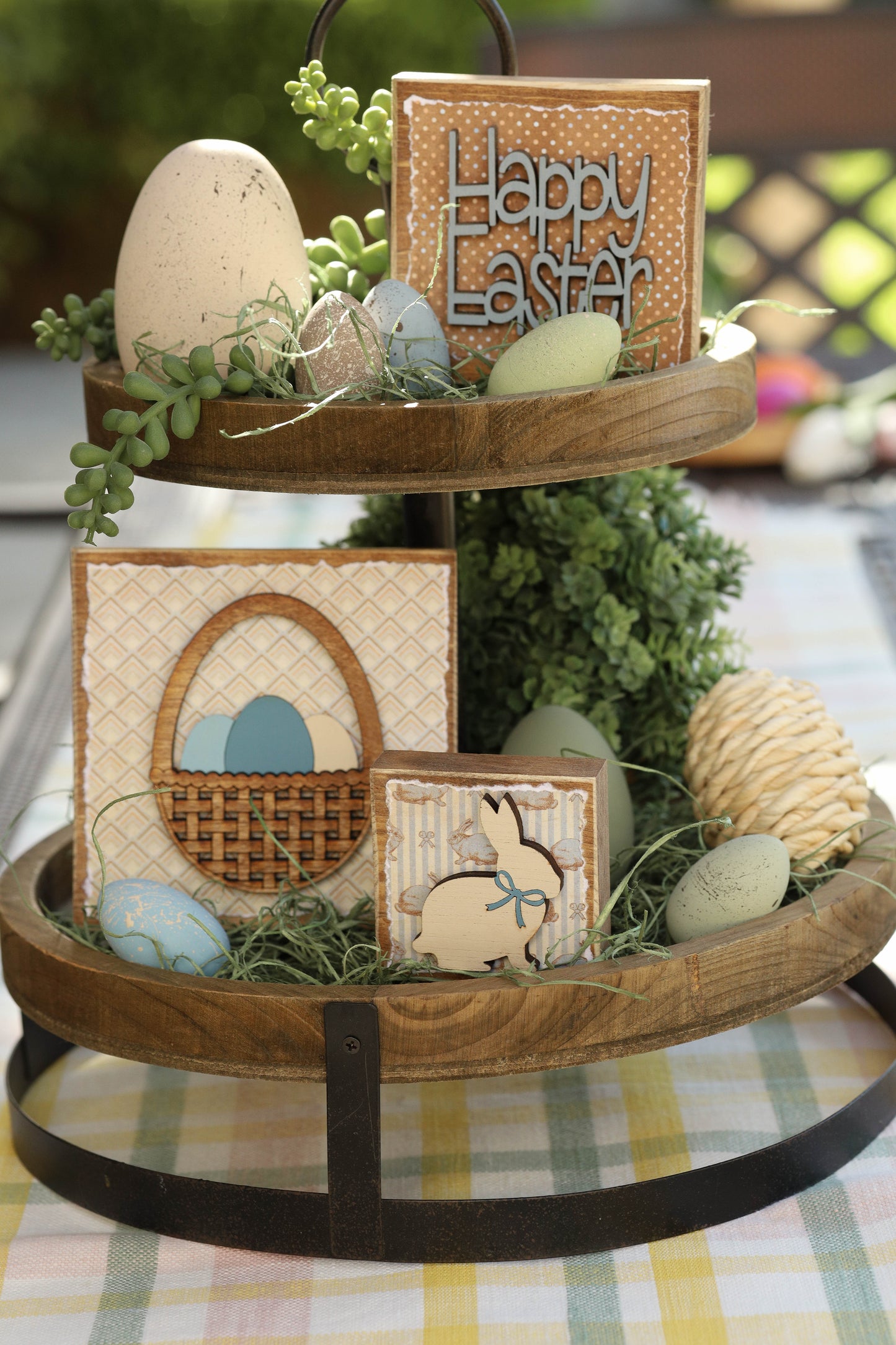 Wood Block Signs (set of 3)