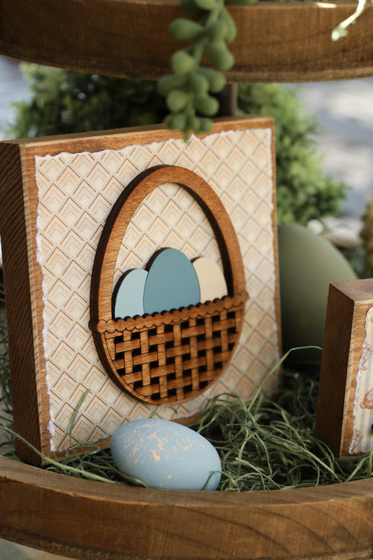 Wood Block Signs (set of 3)