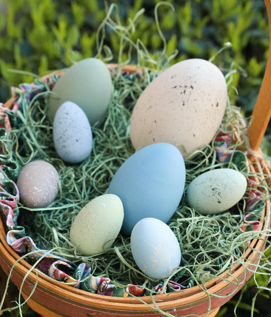 Wood Farmhouse Eggs